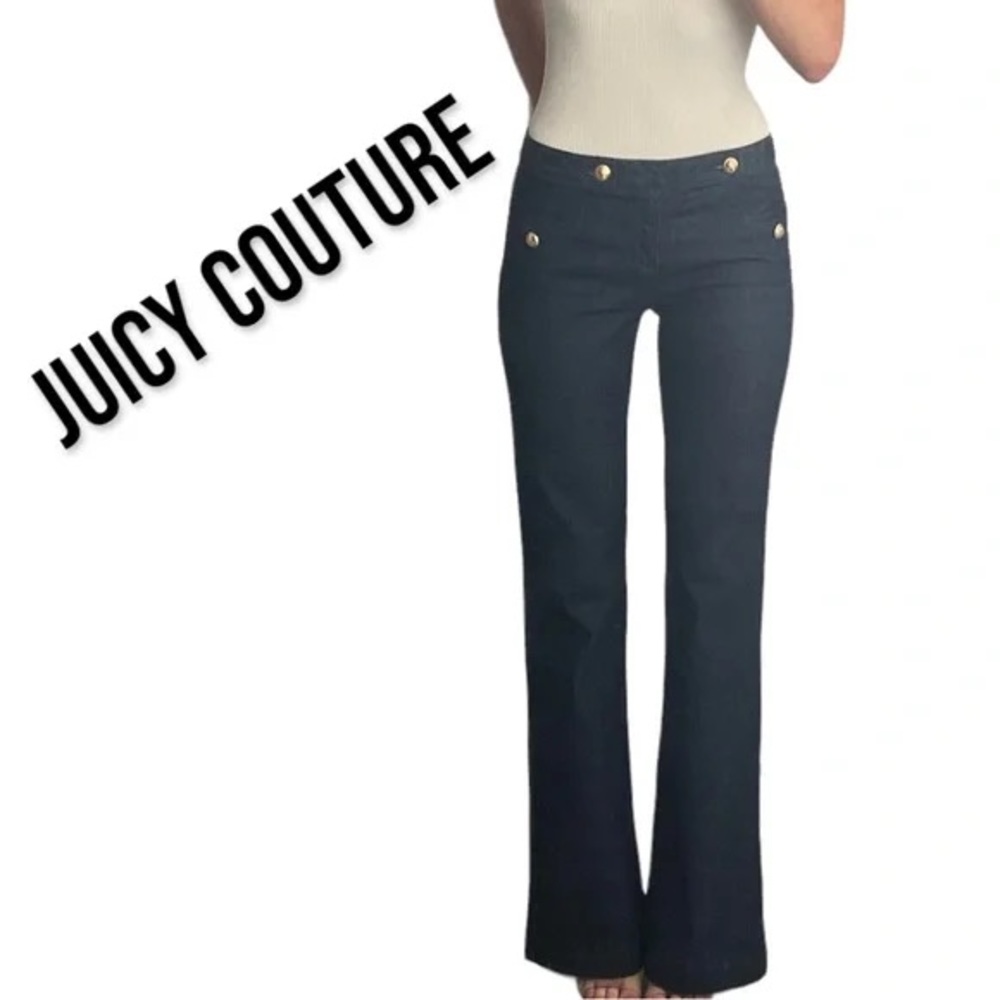 JUICY COUTURE low-rise flare denim jeans